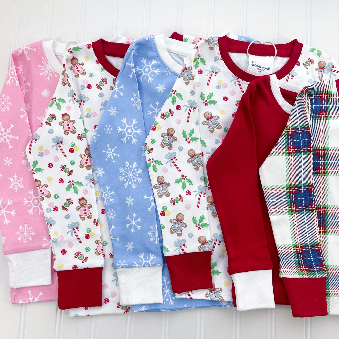 Gingerbread Boy - Kids Long Sleeve Fitted Sleep Set