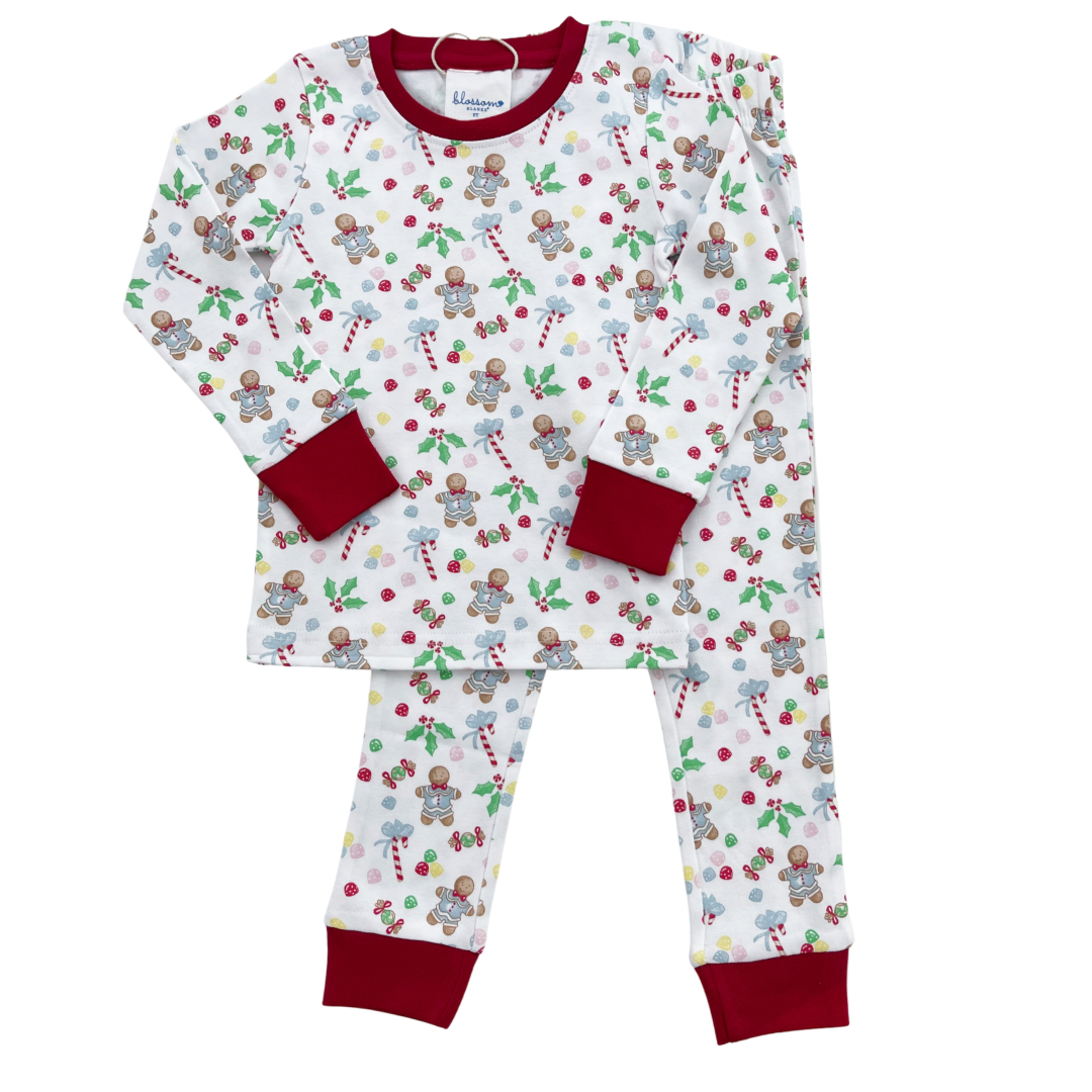 Gingerbread Boy - Kids Long Sleeve Fitted Sleep Set